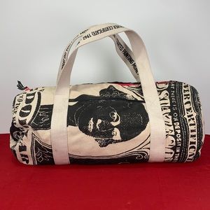 Andy Warhol loop white canvass duffle bag